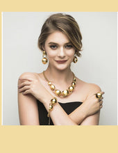 Load image into Gallery viewer, Beautiful Gold Ethnic Design 4pc Necklace Jewelry Sets - Ailime Designs