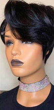 Load image into Gallery viewer, Black Pixie-cut Lace Front Human Hair Wigs -  Ailime Designs